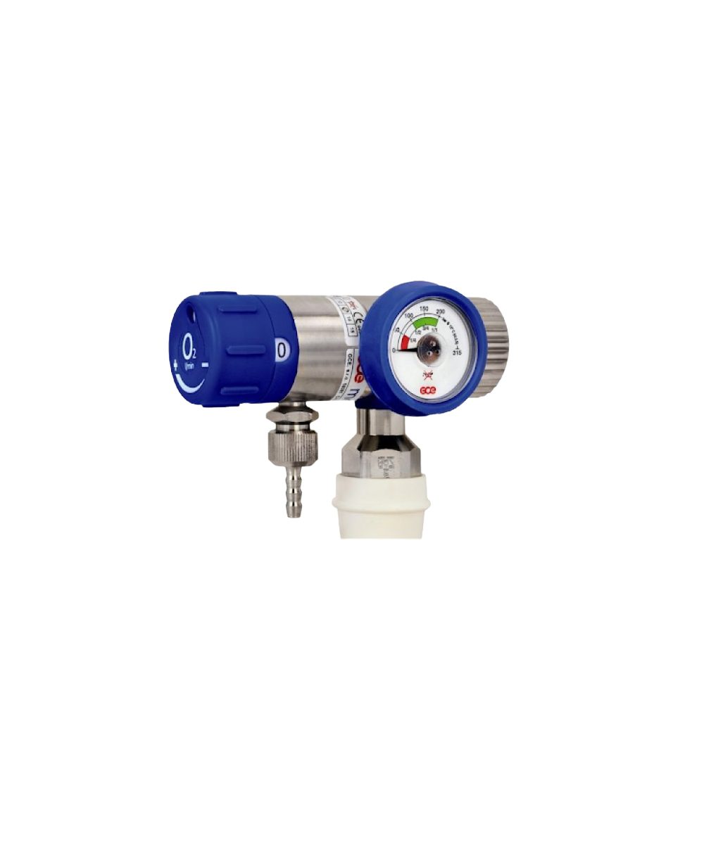 Pressure regulator MEDISELECT II, 25l, O2, with nipple, G 3/8
